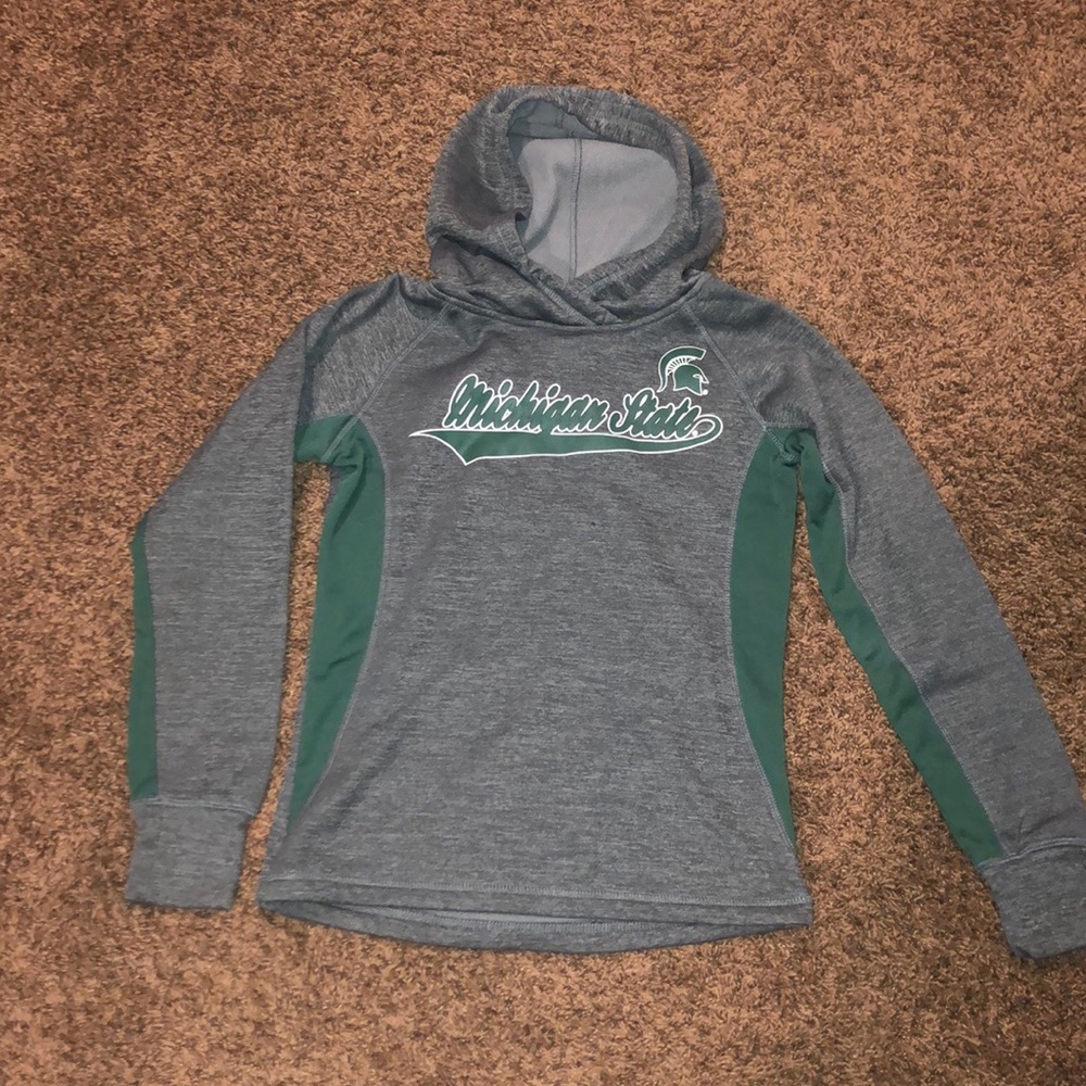 Dark gray Michigan St sweatshirt
